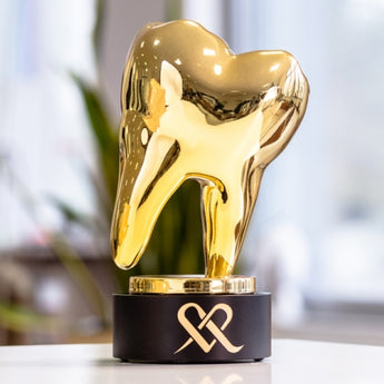 3D printet award med guldmetalisk overflade