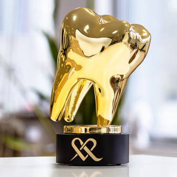 3D printet award med guldmetalisk overflade