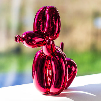 Det 3D-printede ballondyr med metalisk overflade